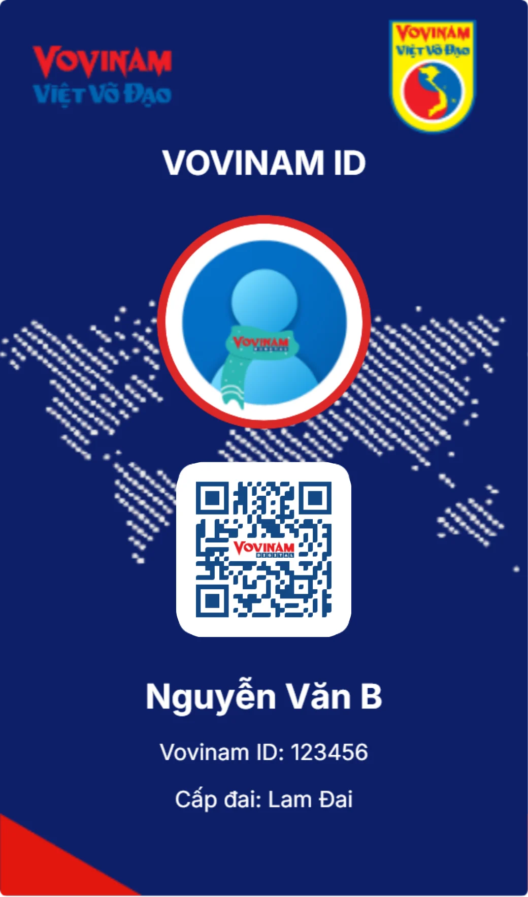 Mẫu thẻ Vovinam ID